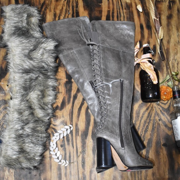 Vince Camuto Tolla Over the Knee Leather Boots - Picture 6 of 8